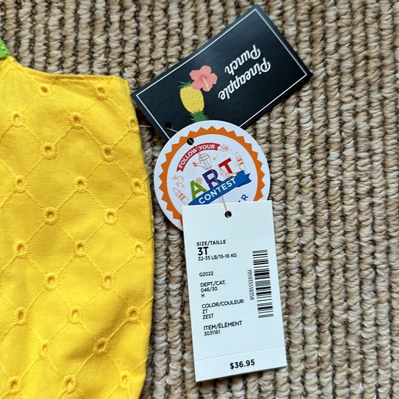 NWT Gymboree Pineapple Punch 3T romper - Picture 2 of 4